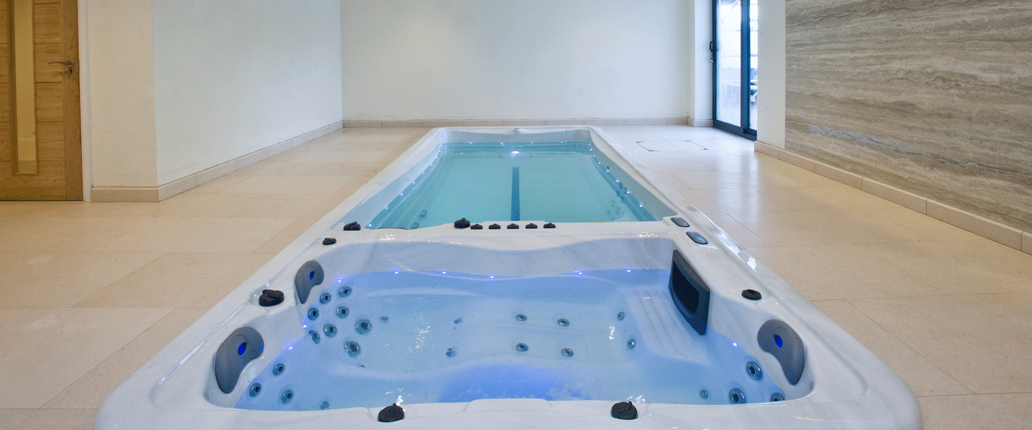 basen minibasen swim spa basen do pływania przeciwprąd sztuczna fala